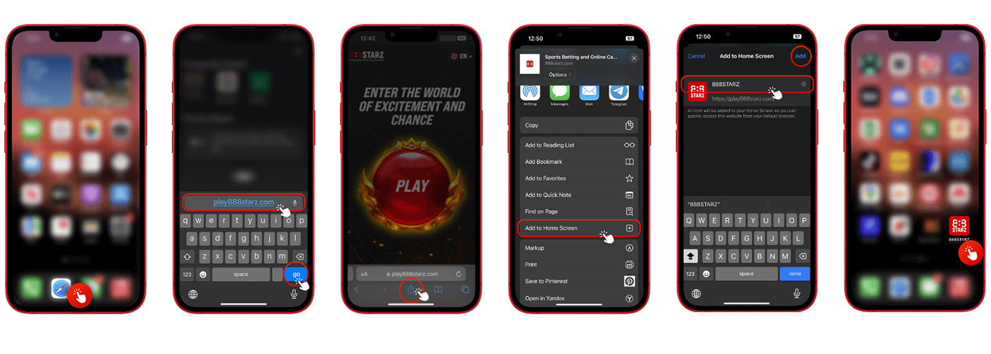 Мобильные приложения 888STARZ